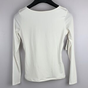 Abercrombie & Fitch Cream Long Sleeve Blouse